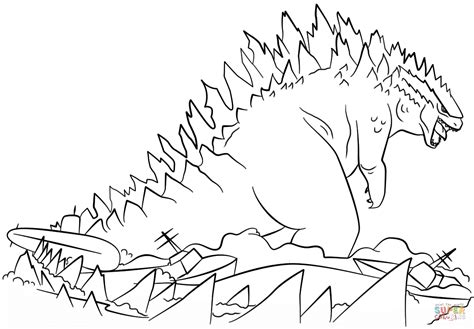 Godzilla Printable Coloring Pages