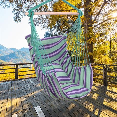 Zimtown Swing Hammock Chair Seat Indoor Outdoor Garden Hanging Rope ...