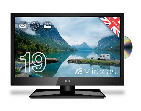 Cello C1920FMTR 19 inch LED Digital 12-volt TV with built-in Freeview T2 HD and DVD Player new ...