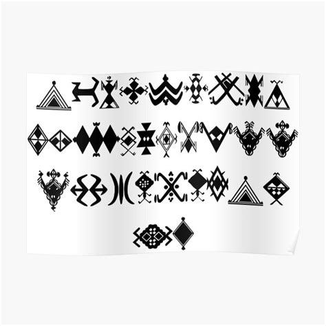 "amazigh symbols" Poster by rachidkams | Redbubble