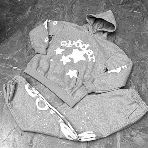 Sopula Spider Star Y2k Fashion Puff Print Graphic Hoodie Two Piece Set