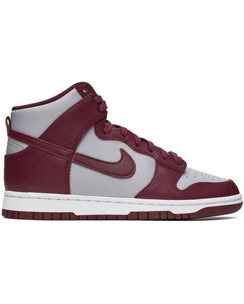 Nike Burgundy & Gray Dunk High Retro High Sneakers for Men | Lyst