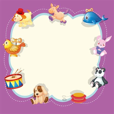 Free Vector | A children toys frame