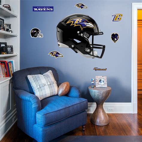 Baltimore Ravens: Helmet - NFL Removable Adhesive Decal Large | Baltimore ravens, Helmet, Nfl