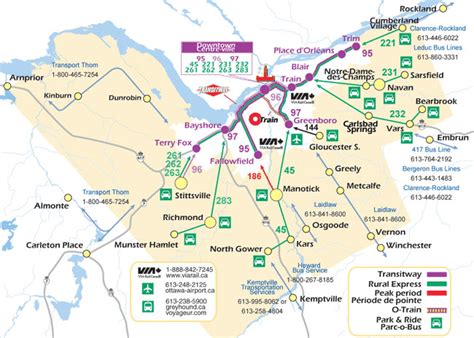 news tourism world: Map of Ottawa Metro Road