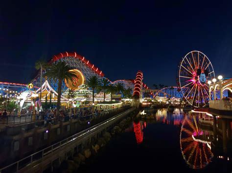 The IncrediCoaster at night : r/Disneyland