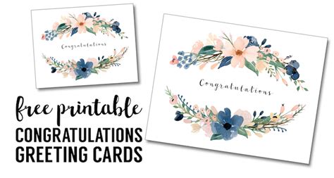 Congratulations Card Printable {free printable greeting cards} - Paper ...