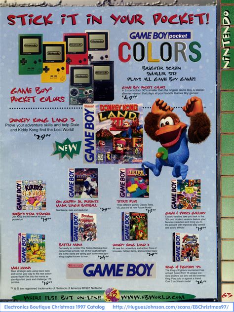 Electronics Boutique Christmas 1997 Catalog - Nintendo and Sega