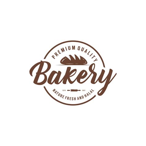 Vintage bakery bake shop label sticker logo design template 7558951 Vector Art at Vecteezy