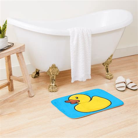 "Rubber Duck" Bath Mat for Sale by threeblackdots | Redbubble