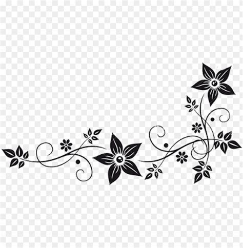 flower border black and white clipart 10 free Cliparts | Download ...