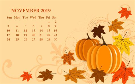 November 2019 Calendar Wallpapers - Top Free November 2019 Calendar ...