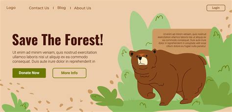 Save forest, donate and help animals and flora 17522615 Vector Art at Vecteezy