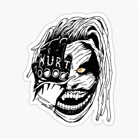 "The Fiend" Sticker for Sale by fallingsputnik | Redbubble