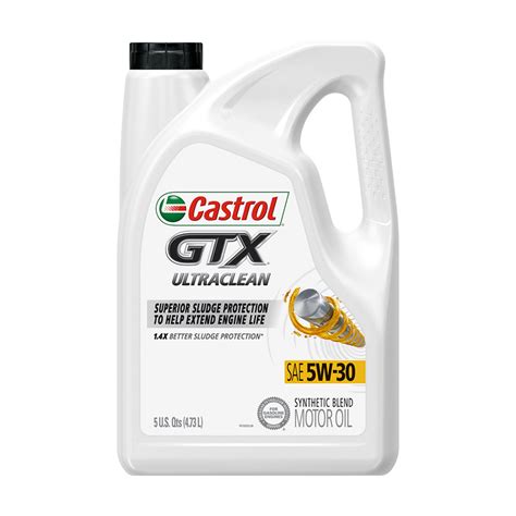 5w-30 Castrol GTX High Mileage Synthetic Blend Motor Oil 1L - Order & Buy Online