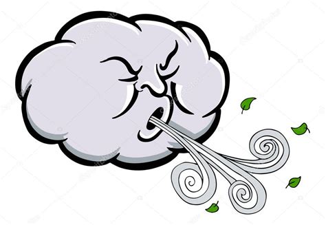 Angry Cloud Blowing Wind — Stock Vector © cteconsulting #185060468