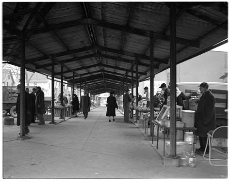 The Ann Arbor Farmers Market In Cold Weather, January 1951 | Ann Arbor District Library