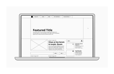 Website Mockup Wireframe | Figma