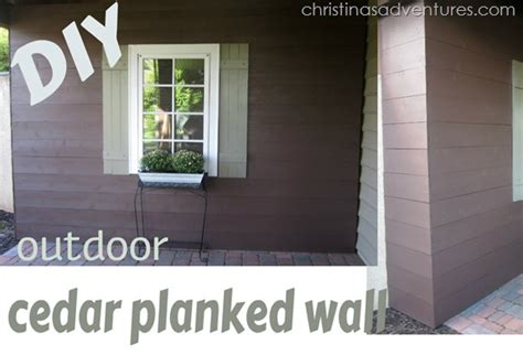 DIY Cedar Planked Wall Tutorial