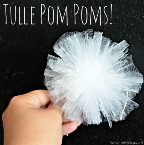 Tulle Pom Poms - A Night Owl Blog