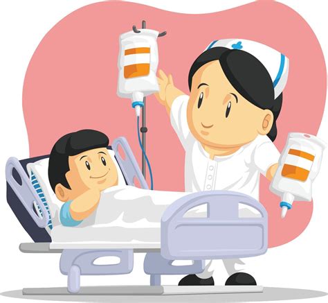 Nurse Helping Sick Child Pediatric Patient Hospital Cartoon 2144075 Vector Art at Vecteezy
