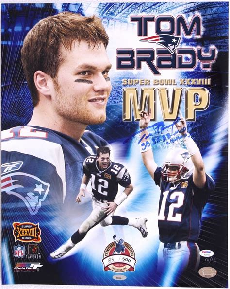 Tom Brady Signed Patriots LE 16x20 Super Bowl MVP Photo Inscribed "SB 36 38 MVP Champs" (PSA LOA Tr