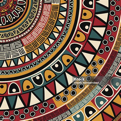 Tribal Ethnic Background Stock Illustration - Download Image Now - African Culture, Fashion ...