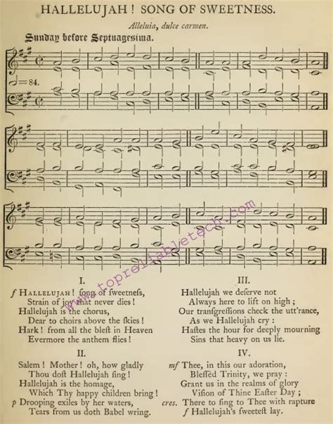 Download a well-detailed Music Sheet of Anglican Church Hymn Online ...