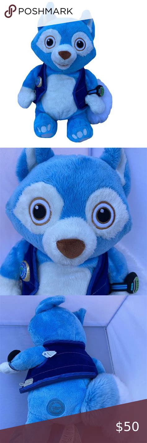 Disney Store Special Agent OSO Plush Blue Wolfie | Disney store, Plush ...