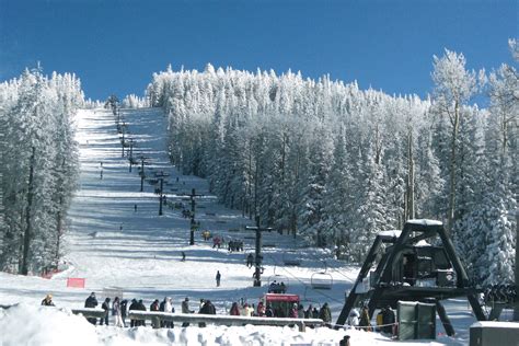 One of the ski lifts at Arizona Snowbowl, one of the largest ski ...