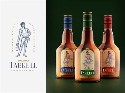 Whiskey label design by RoninStrider on Dribbble