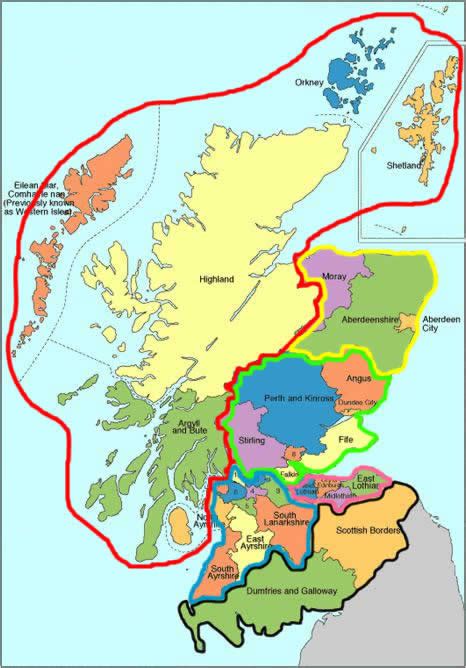 Local Authority Regions - Public Contracts Scotland