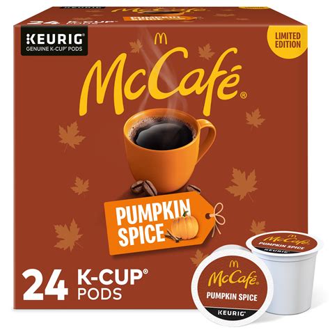 McCafe Pumpkin Spice, Single Serve Coffee Keurig K-Cup Pods, Flavored ...