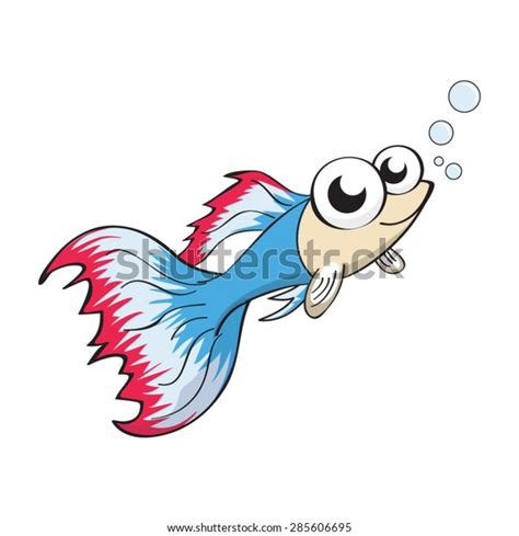 Guppy Fish Vector Cartoon Illustration Stock Vector (Royalty Free) 285606695 | Shutterstock