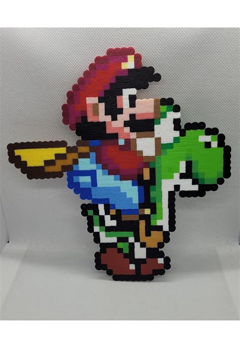 Yoshi Super Mario World Perler Bead Art Perler Bead Art Bead Art | My ...