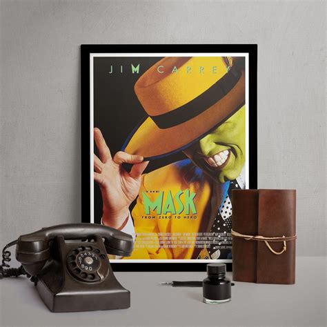 Framed Wall Art, the Mask, Jim Carrey, Movie Poster, Film Print, Poster ...