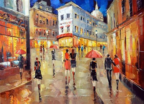 33 best Paintings of Paris Streets images on Pinterest | Art paintings ...