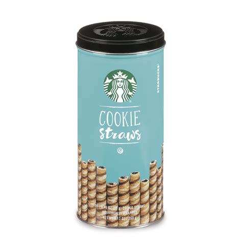 Starbucks Cookie Straws, 1 Tin of 20 Cookies - Walmart.com - Walmart.com