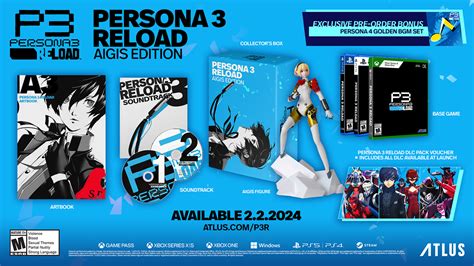 Persona 3 Reload Limited Edition Includes Aigis Figure - Siliconera