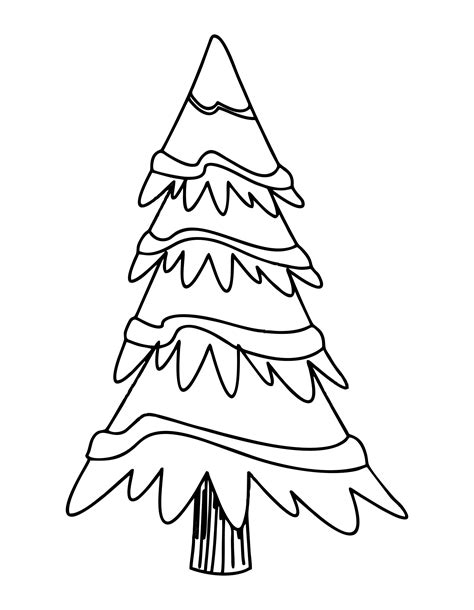 Printable Christmas Tree Outline