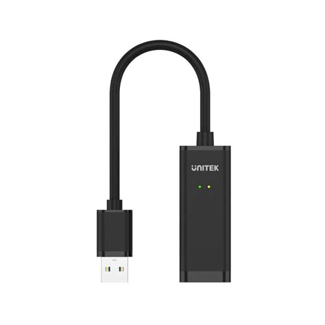 USB 3.0 to Gigabit Ethernet Adapter in Black