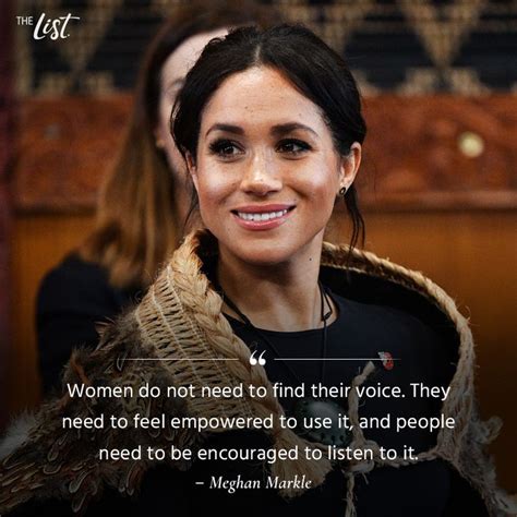 Meghan Markle is always empowering women. | Woman quotes, Happy women, Saint quotes