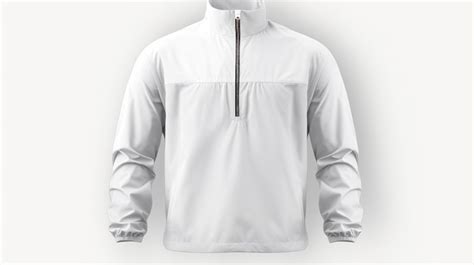 Premium AI Image | Mens Quarter Zip Windbreaker Jacket Mockup