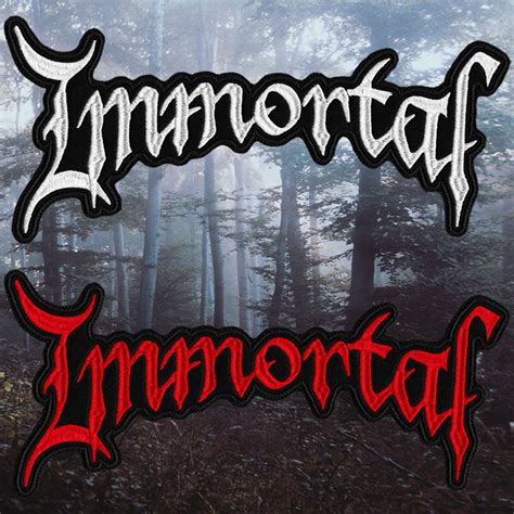 Embroidered Back Patch Immortal - Logo