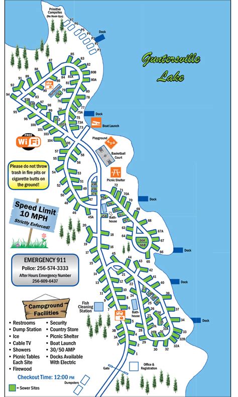 Campground Map | Goose Pond Colony Resort