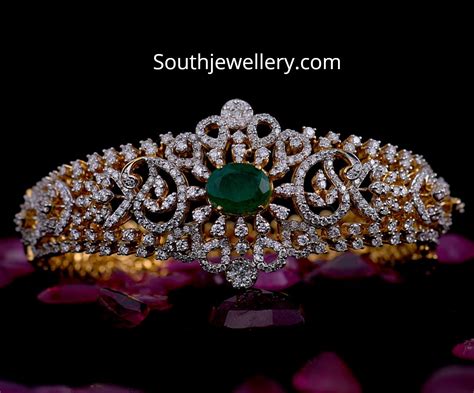 Diamond emerald bracelet - Indian Jewellery Designs