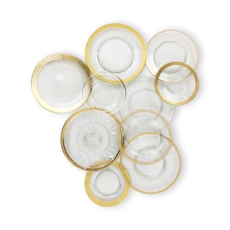 Gold Rim Glass Salad Plates – Sundrop Vintage