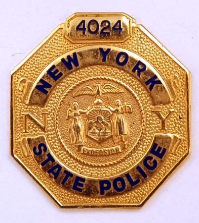 New York State Police Badge | Police badge, State police, Badge