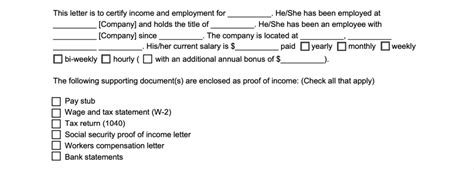 Sample Employment Verification Letter For Visa