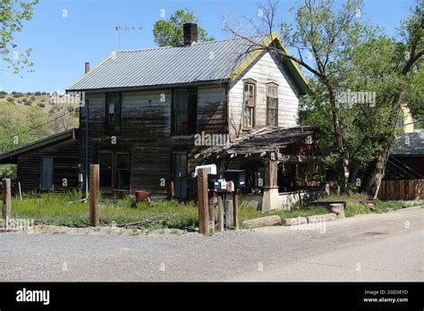 Madrid NM, ghost town turned Artist Community Stock Photo - Alamy